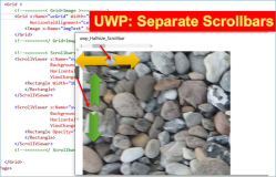 UWP,XAML: Eigenständiges Scrollbar Element
