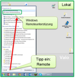 Unterstüzung mit Windows Remoteunterstützung