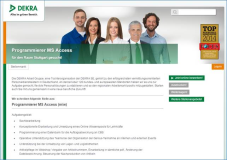 Stellenangebot: Programmierer MS Access für Raum Stuttgart  Firma Dekra