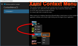 UWP Sample: ContextMenu als XAML Flyout in Page Resources