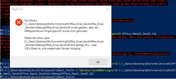 COM Fehler: DllRegisterServer-Einstiegspunkt Fehlermeldung beim Registrieren einer ActiveX COM DLL