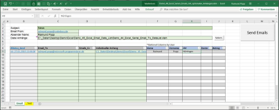 Vba Code zum serienmässigen Versenden von Emails aus Excel