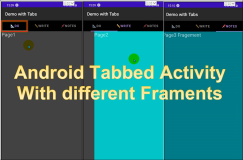Android Example Code : Tabbed Activity with Different Fragments