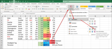 Excel Werte als Datenbalken anzeigen